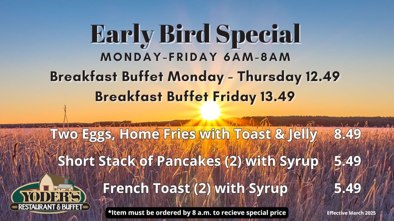 Early Bird Special (Presentation March 2025